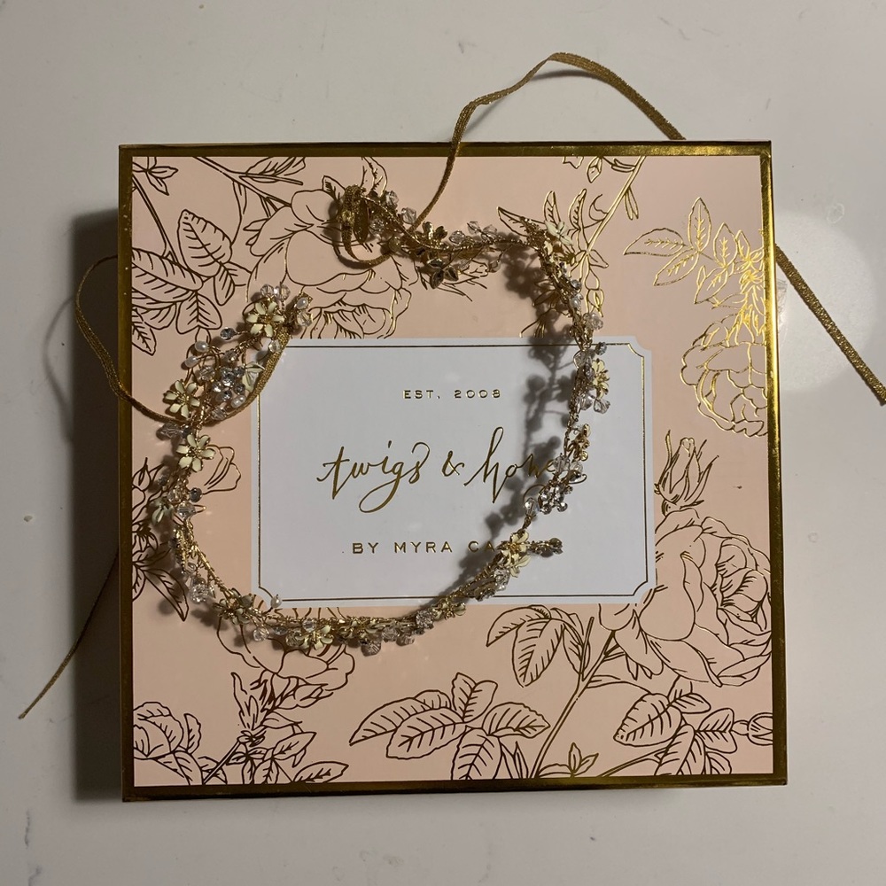 Twigs and Honey Crystal hair vine - Picture 1 of 4